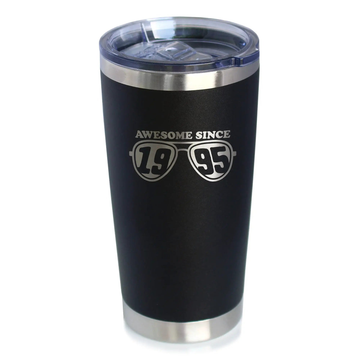 Awesome Since 1995 Coffee Tumbler | 20 Oz Double Wall Stainless Steel | Sliding Lid | 30th Birthday Gift Ideas