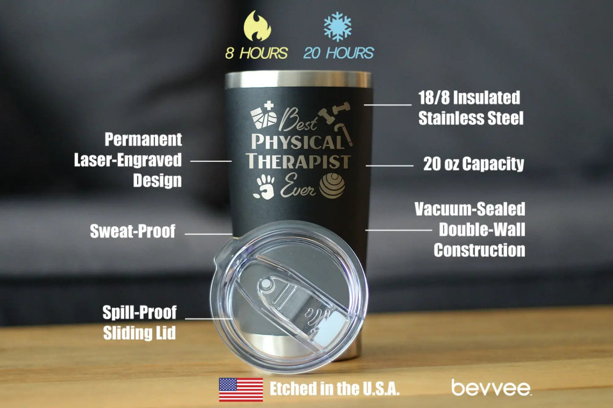 Coffee Tumbler | Double Wall Vacuum Insulated | Sliding Lid | 20 Oz