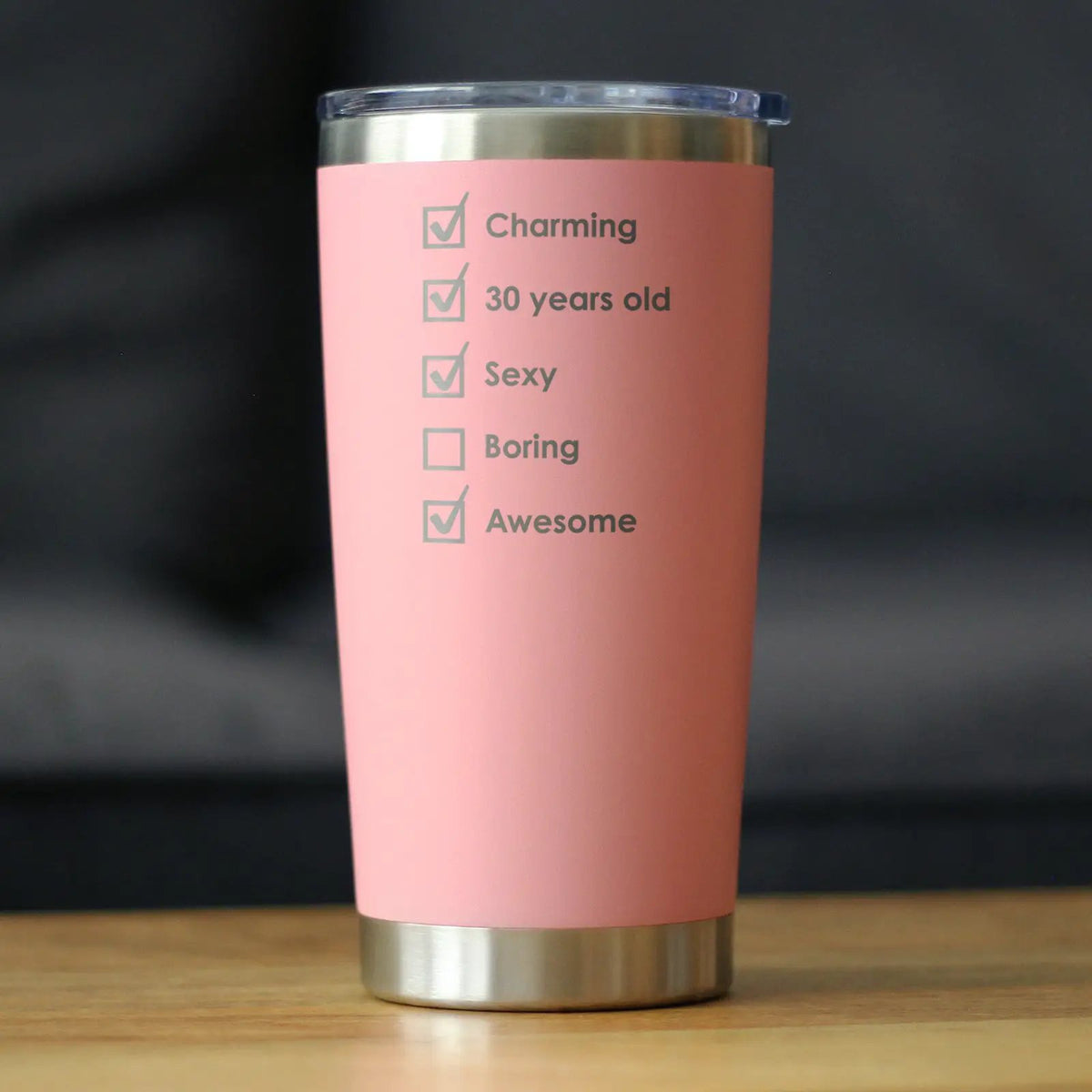 Insulated Coffee Tumbler | Stainless Steel Double Wall | Sliding Lid | 20 Oz