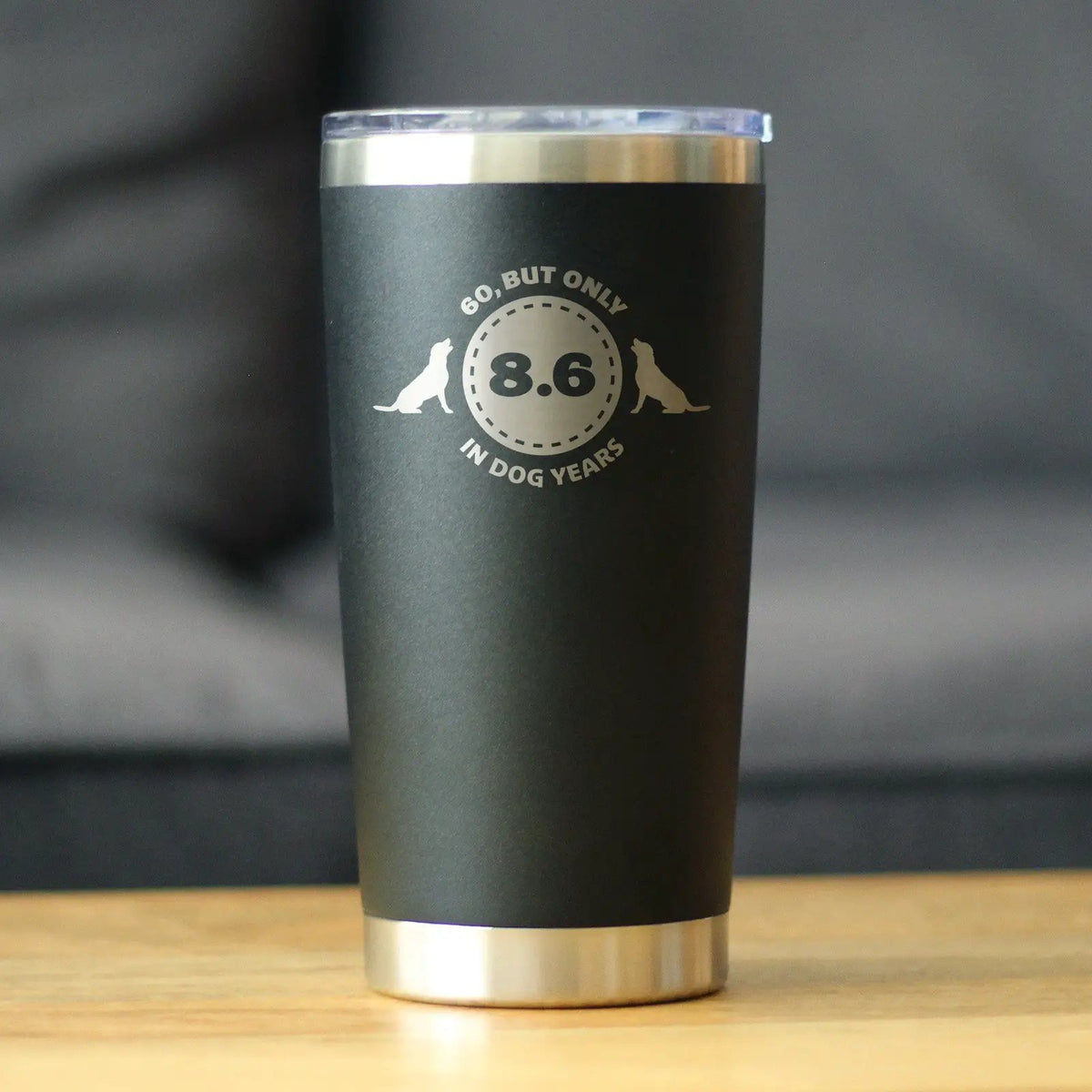 Insulated Coffee Tumbler | 20oz Double Wall | Sliding Lid | Dog Design