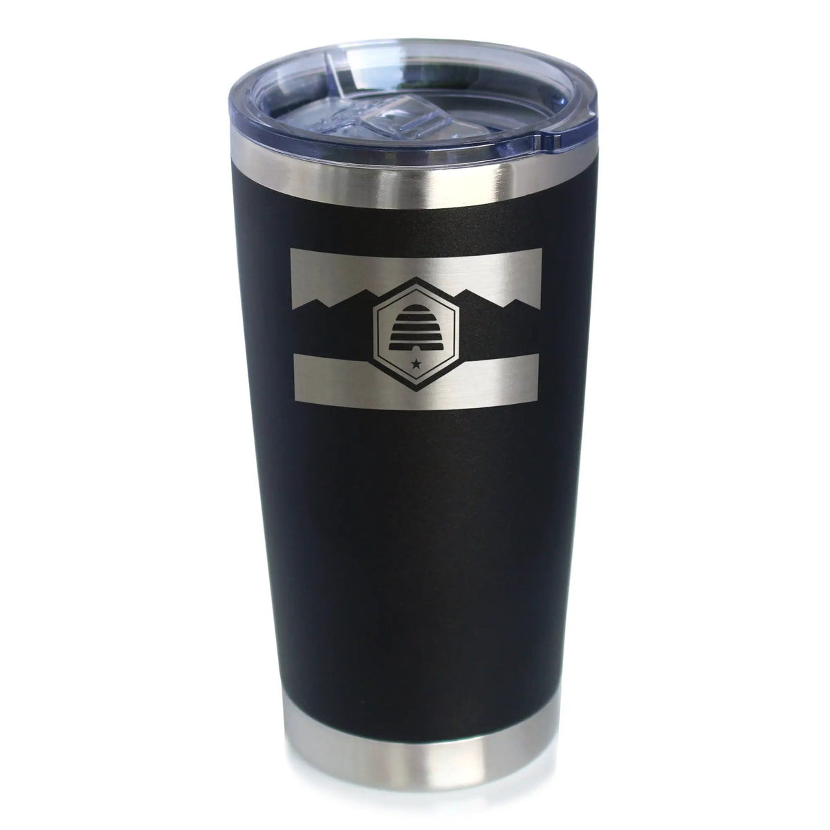 Utah Flag Coffee Tumbler | Double Wall Insulation | Sliding Lid | 20 Oz