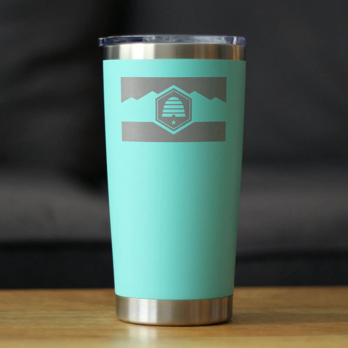 Utah Flag Coffee Tumbler | Double Wall Insulation | Sliding Lid | 20 Oz
