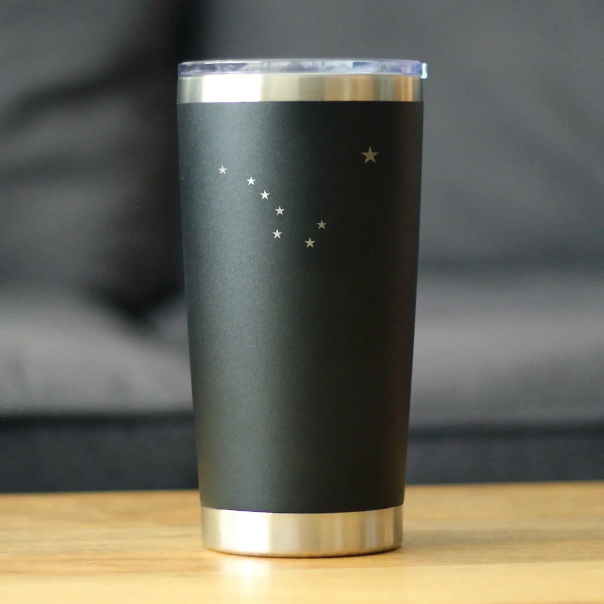Insulated Coffee Tumbler | 20 oz Stainless Steel | Sliding Lid | Flag of Alaska