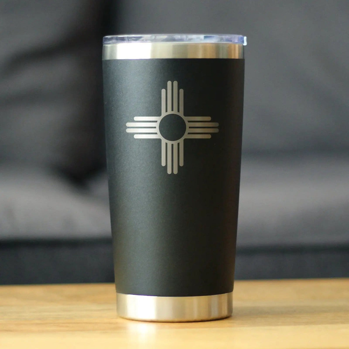 Insulated Coffee Tumbler | 20 oz Stainless Steel | Sliding Lid | Flag of New Mexico