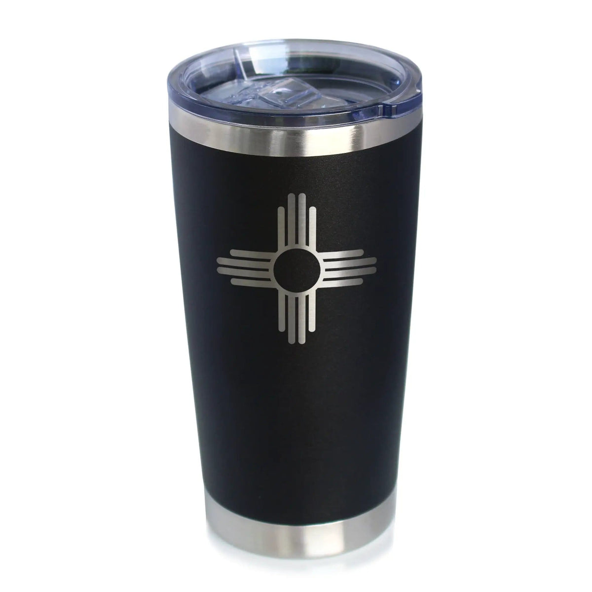 Insulated Coffee Tumbler | 20 oz Stainless Steel | Sliding Lid | Flag of New Mexico