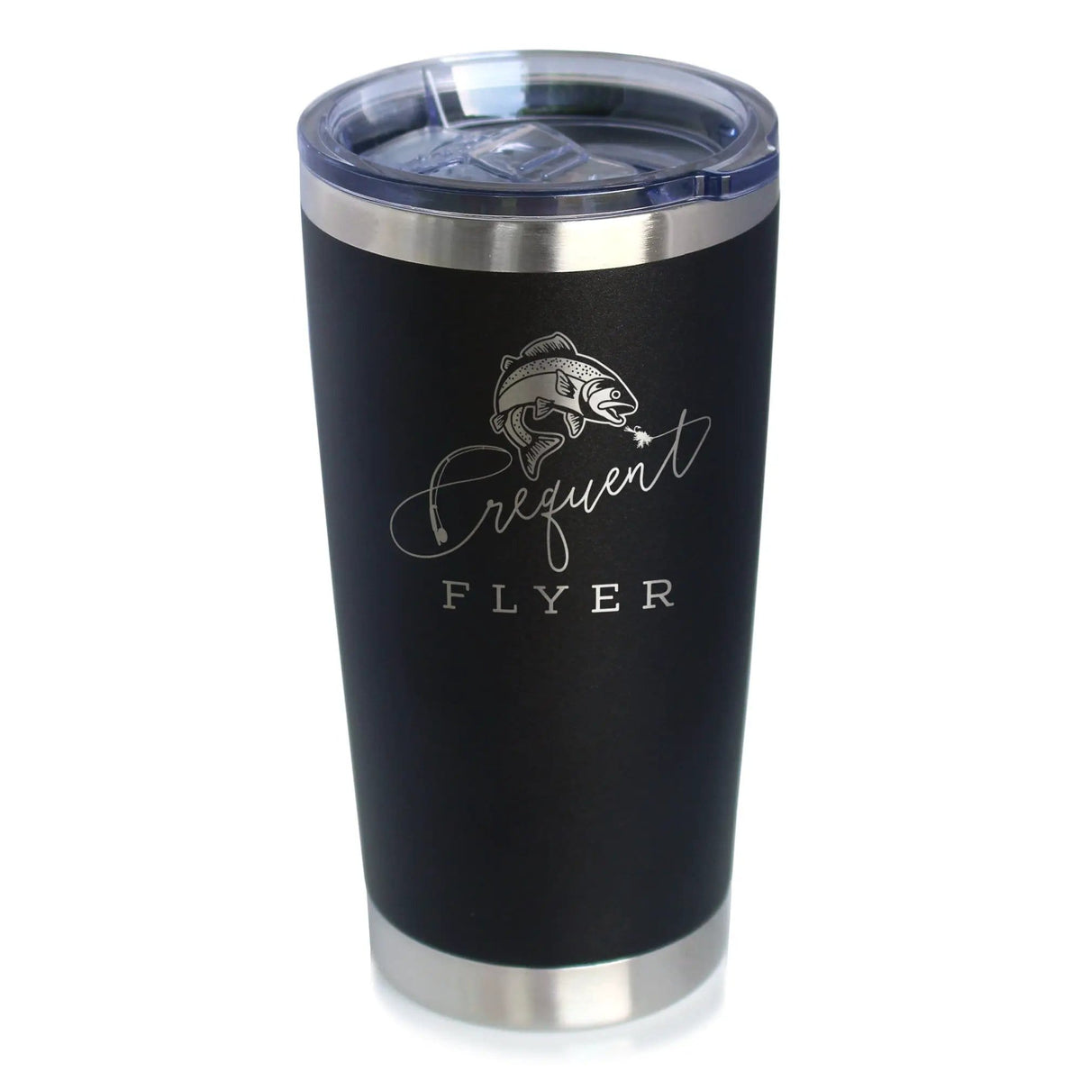 Insulated Coffee Tumbler | 20 oz Stainless Steel | Sliding Lid | Frequent Flyer