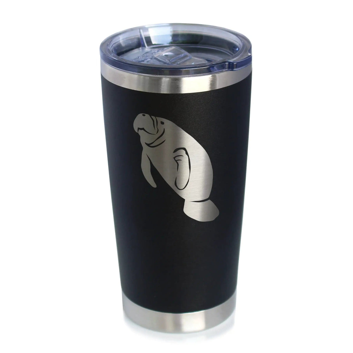 Insulated Coffee Tumbler | 20 oz Stainless Steel | Sliding Lid | Manatee
