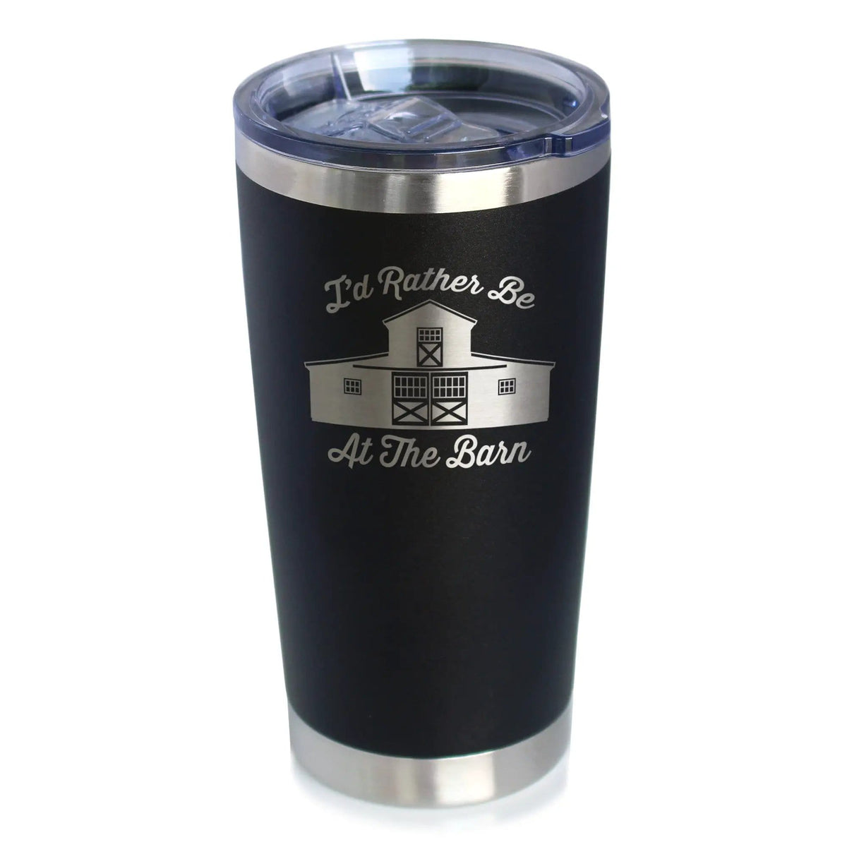 Insulated Coffee Tumbler | 20 oz Stainless Steel | Sliding Lid | Rather Be At Barn