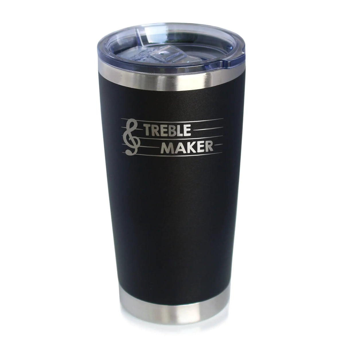 Insulated Coffee Tumbler | 20 oz Stainless Steel | Sliding Lid | Treble Maker