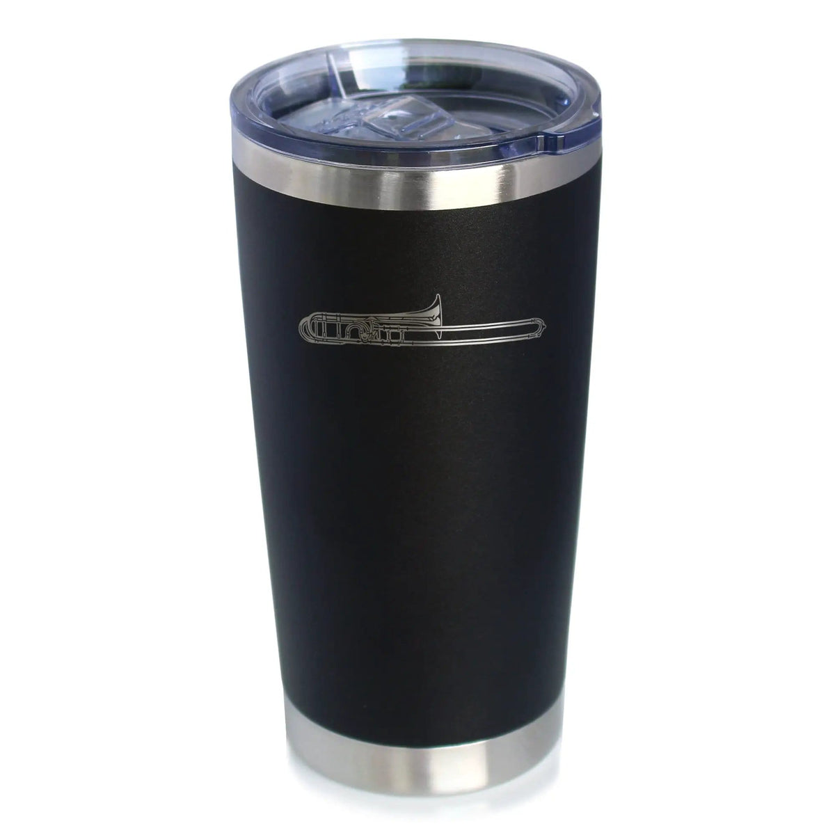 Insulated Coffee Tumbler | 20 oz Stainless Steel | Sliding Lid | Trombone