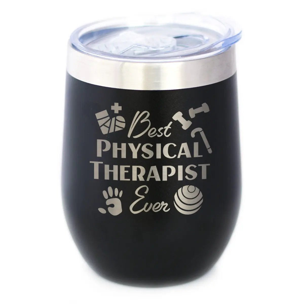 Wine Tumbler | 12oz Stainless Steel | Double Wall Insulated | Sliding Lid