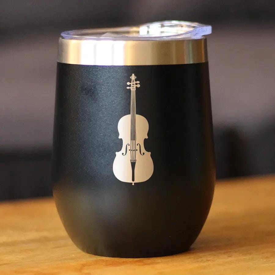 Insulated Stemless Wine Tumbler | 12 oz Stainless Steel | Sliding Lid | Cello