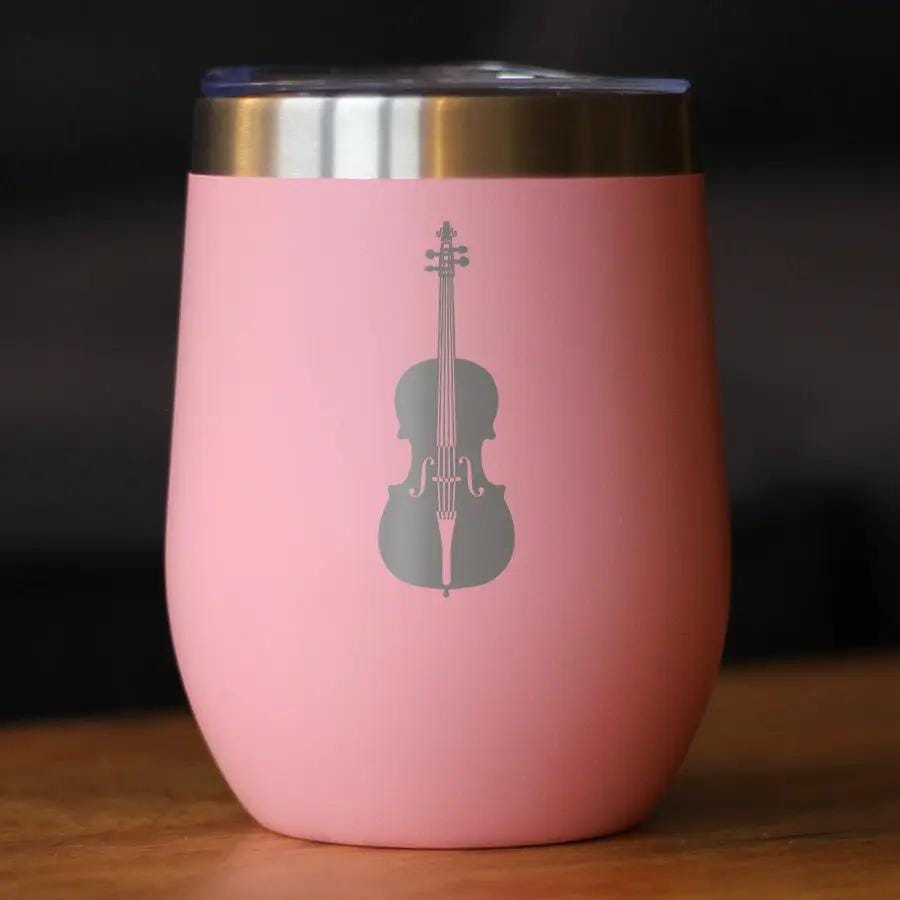 Insulated Stemless Wine Tumbler | 12 oz Stainless Steel | Sliding Lid | Cello