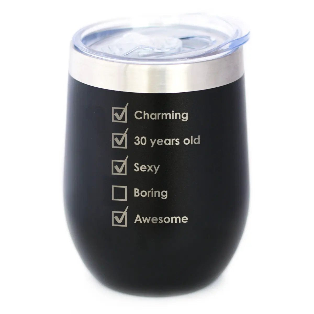 Wine Tumbler | Double Wall Stainless Steel | Vacuum Insulated | 12 Oz