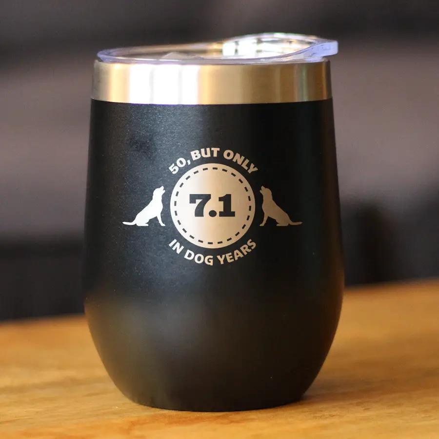 Stemless Wine Tumbler | Double Wall Insulated | Sliding Lid | 12 Oz