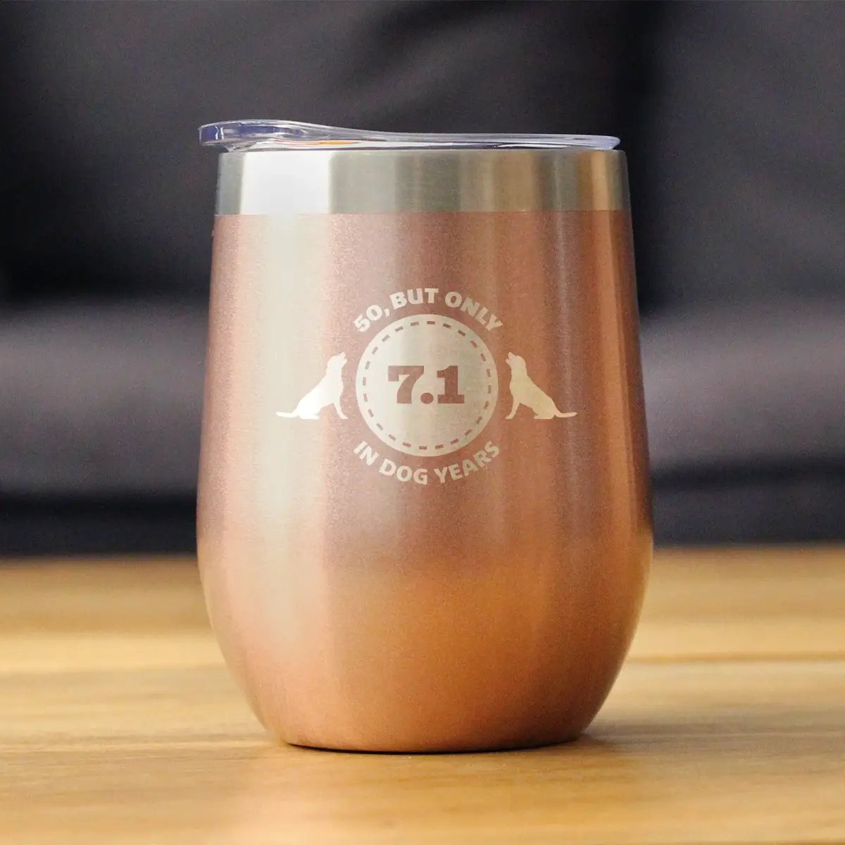 Stemless Wine Tumbler | Double Wall Insulated | Sliding Lid | 12 Oz