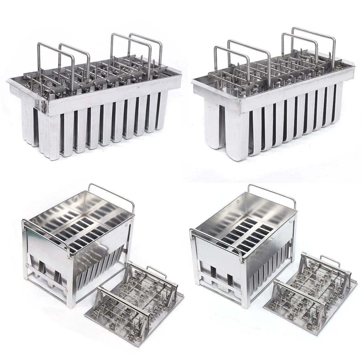 Large Capacity Ice Pop Mold for 20 Ice Cream, Food-Grade Stainless Steel, Space-Saving Design, Easy to Clean, Perfect for from PriceLows™