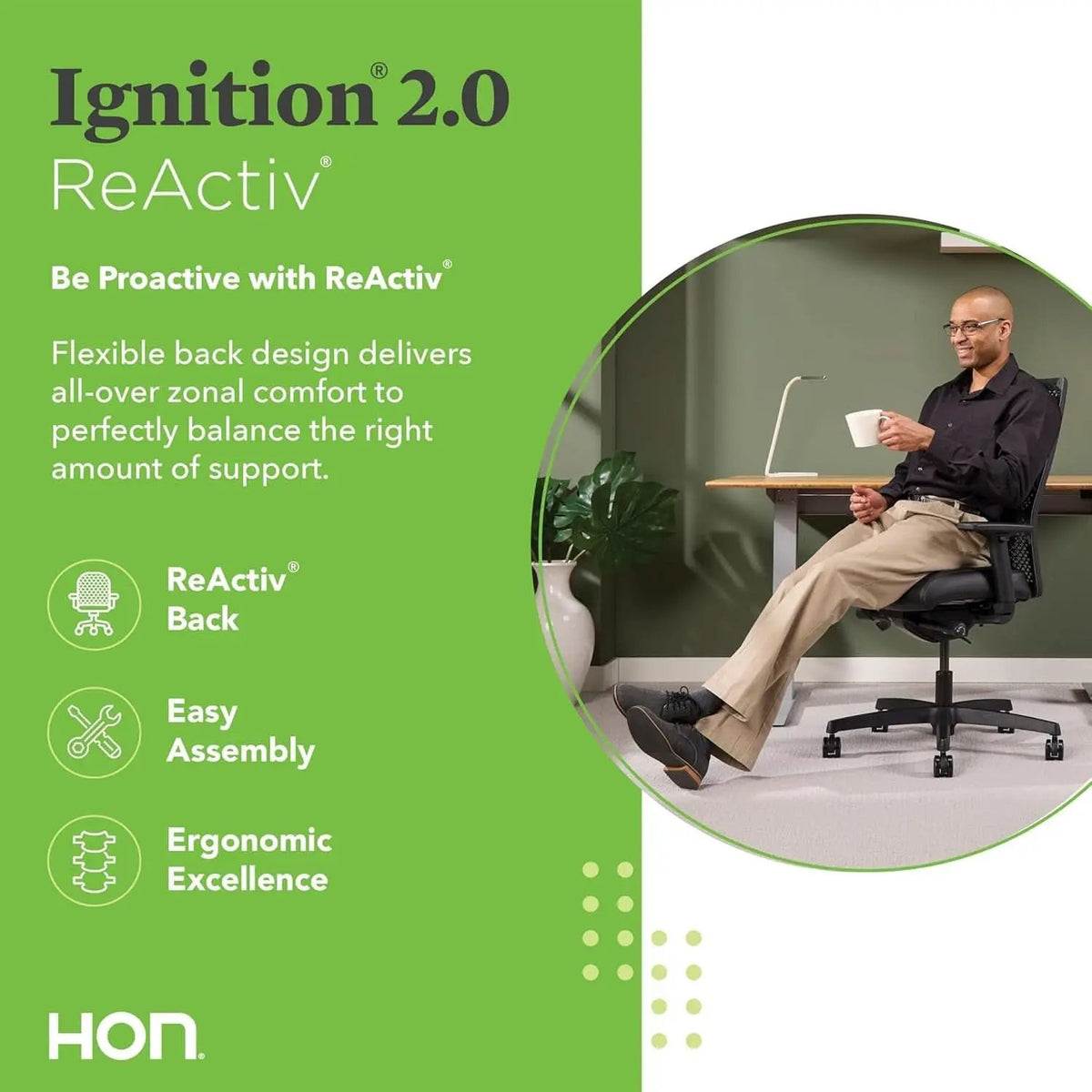 Ignition 2.0 Reactiv Ergonomic Office Chair With Lumbar Support Blue from PriceLows™
