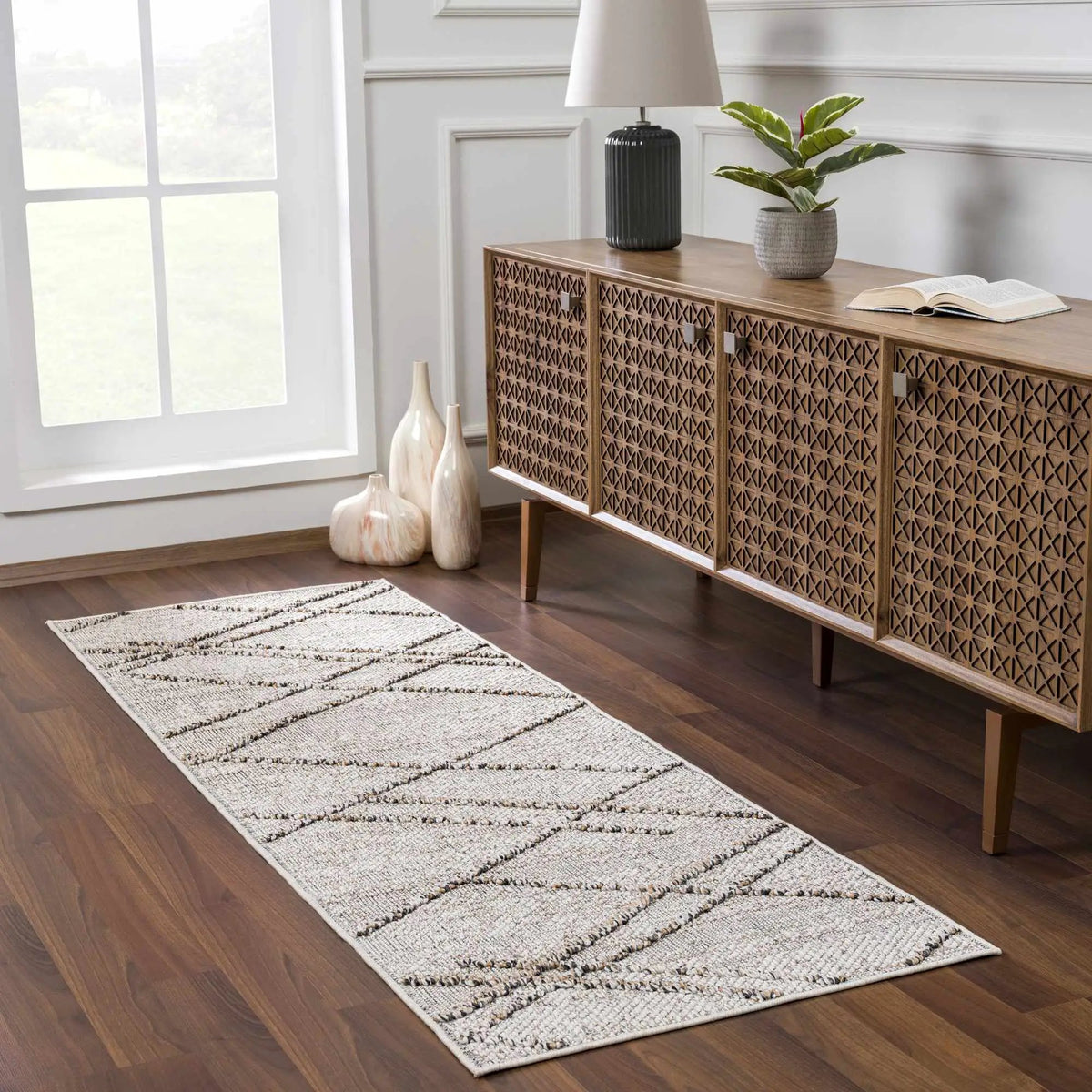 Baqer Bone & Tan Area Rug from PriceLows™