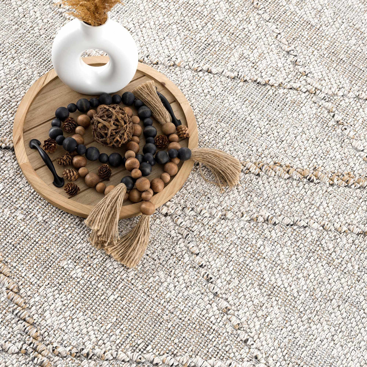 Baqer Bone & Tan Area Rug from PriceLows™