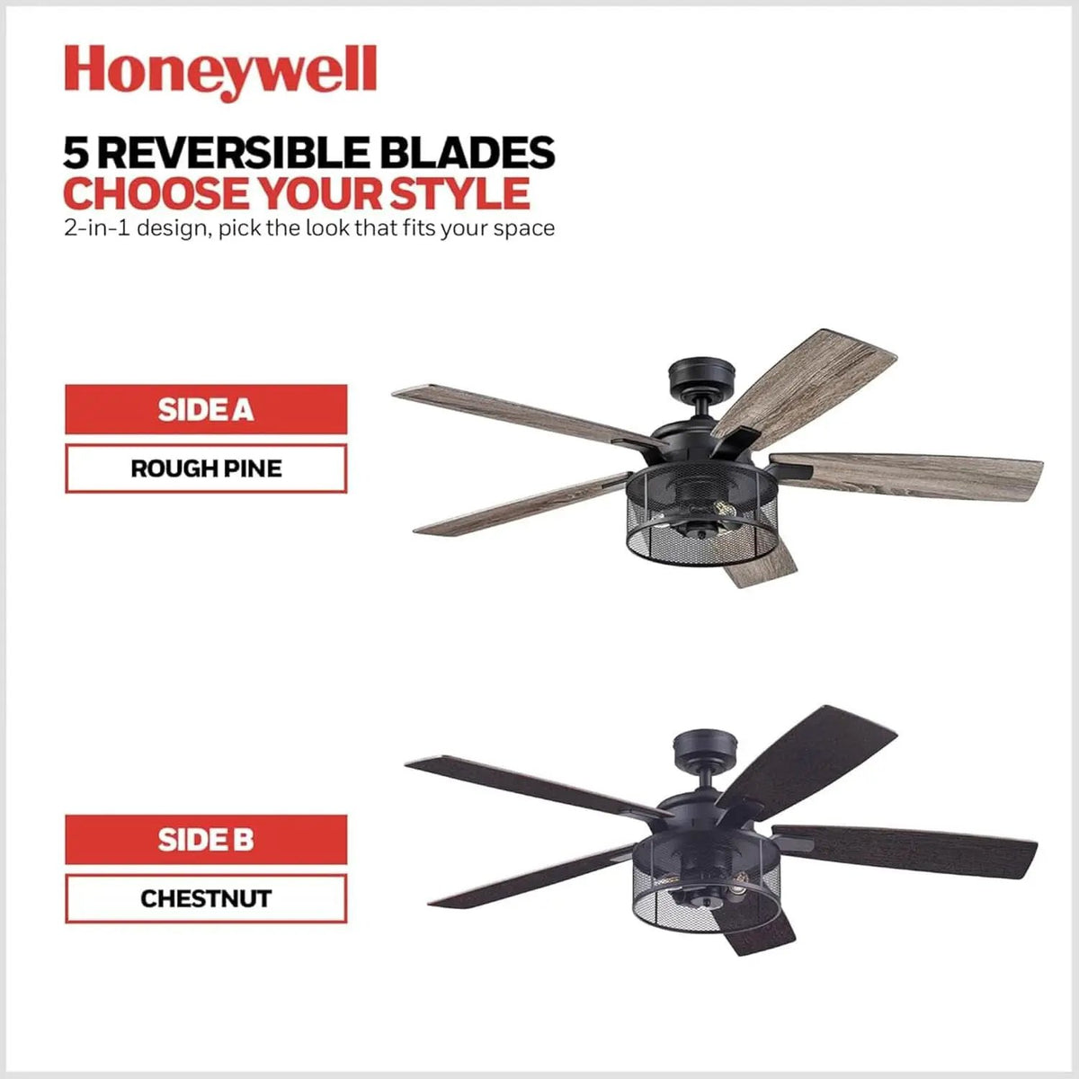 IndustrialStrength 52 Inch Ceiling Fan With LED Light from PriceLows™