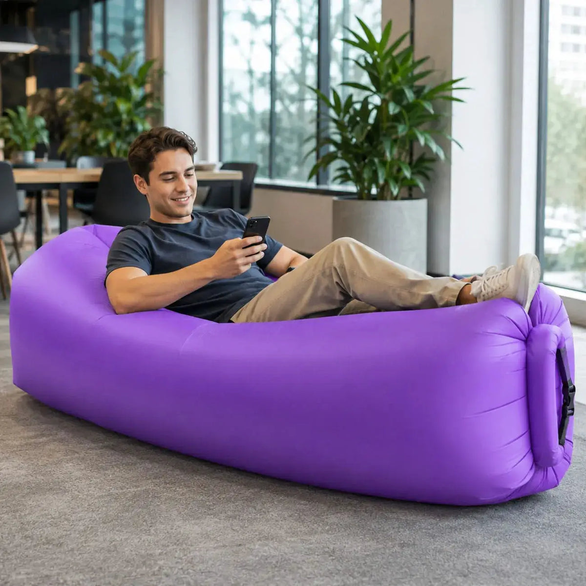 Inflatable Couch | Portable Single Seat | PriceLows™