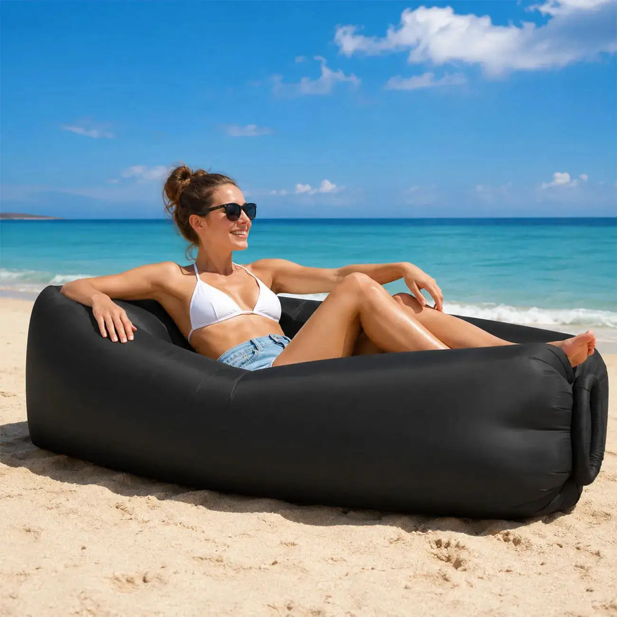 Inflatable Couch | Portable Single Seat | PriceLows™