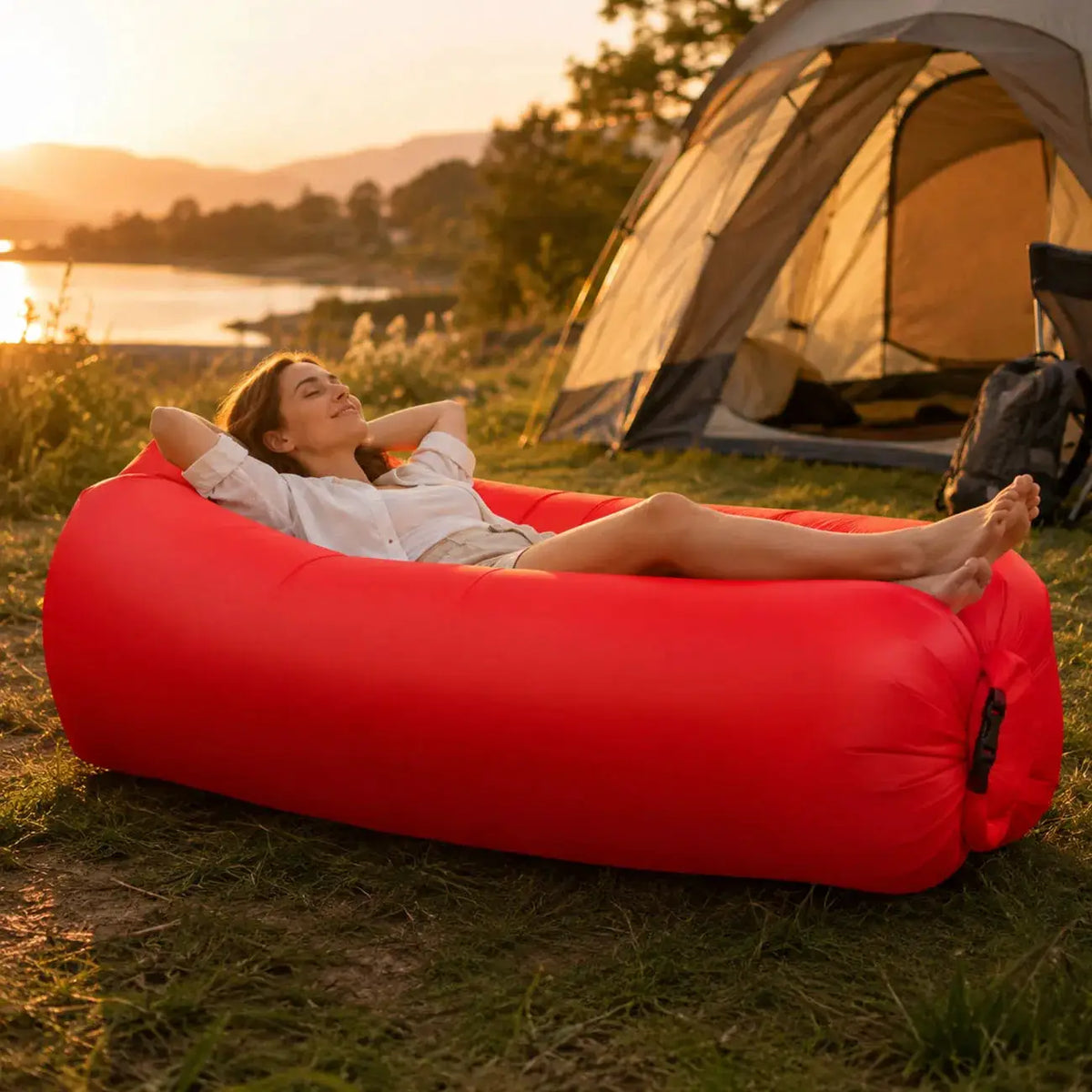 Inflatable Couch | Portable Single Seat | PriceLows™