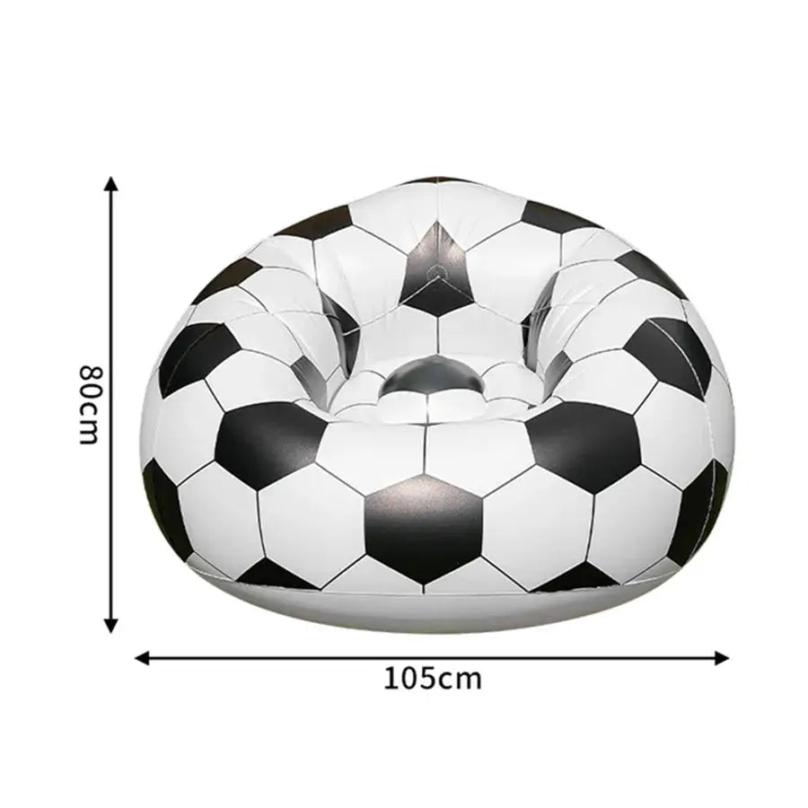 Inflatable Football Sofa | PVC Material | Portable Lightweight | One Seat from PriceLows™