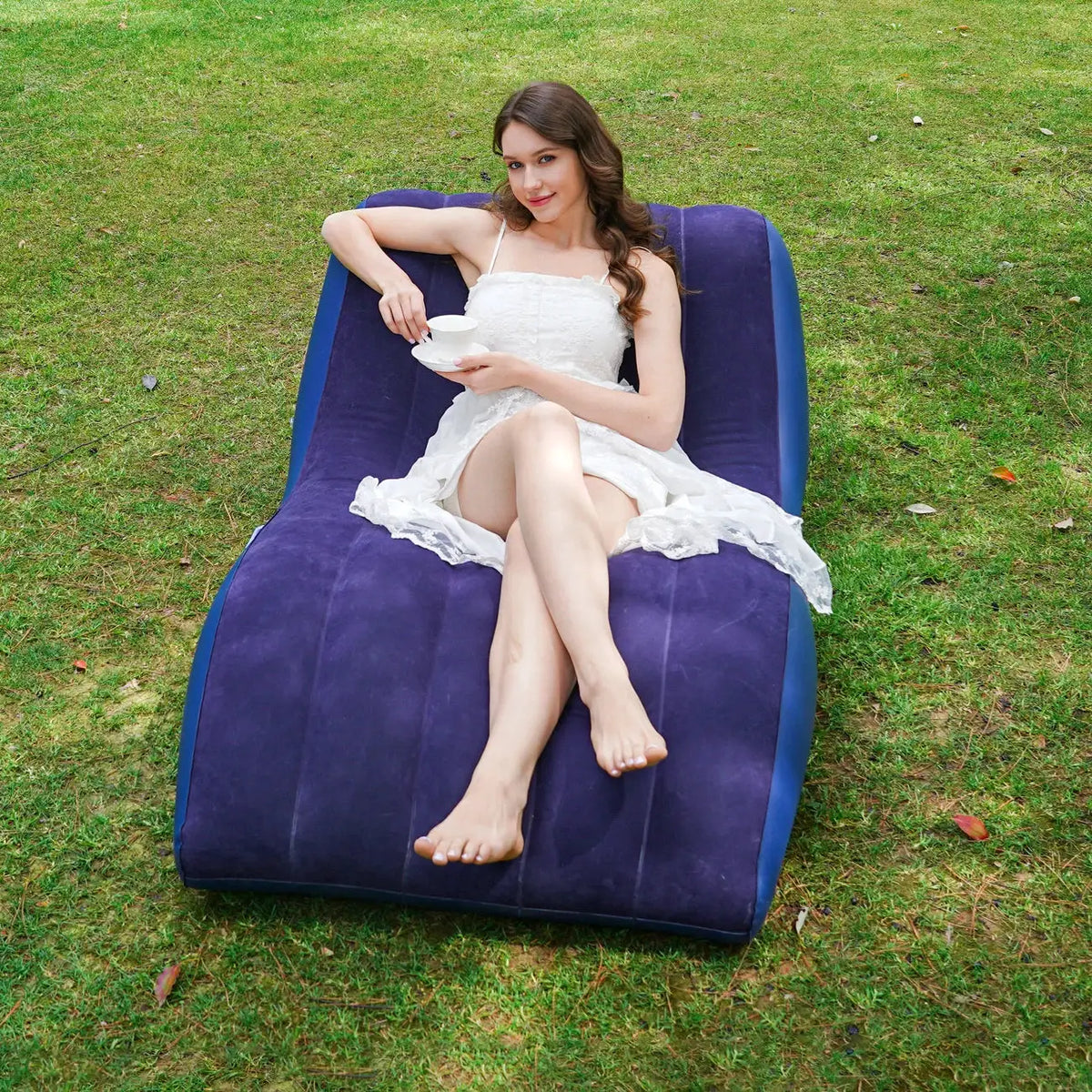 Inflatable Lounge Chair | Plastic Frame | PriceLows™