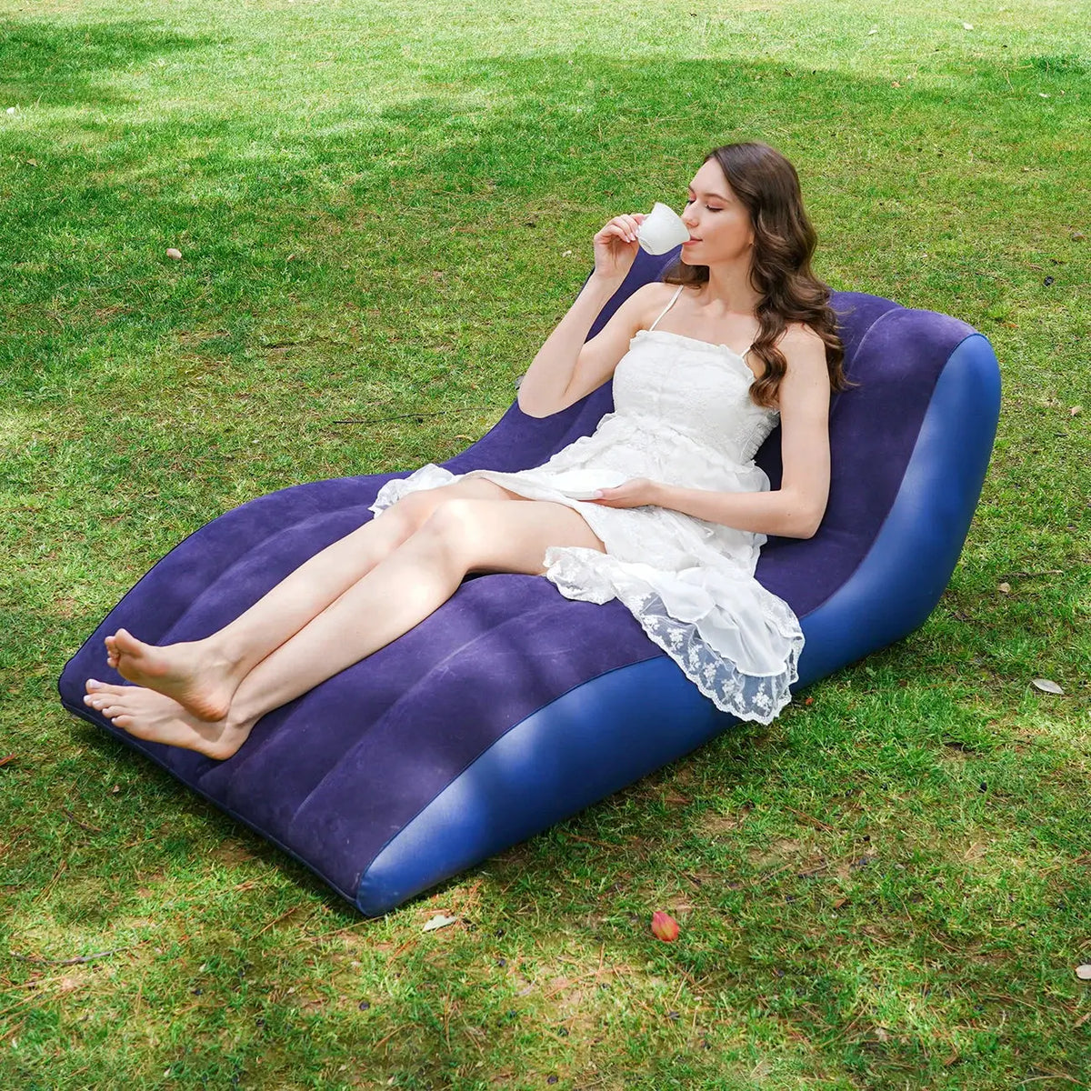 Inflatable Lounge Chair | Plastic Frame | PriceLows™
