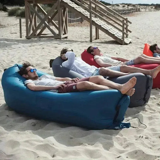LUSQI Inflatable Lounger Air Sofa Extra Thick Foldable Couch For Outdoor Camping Beach Patio Quick Inflation Home Furniture from PriceLows™
