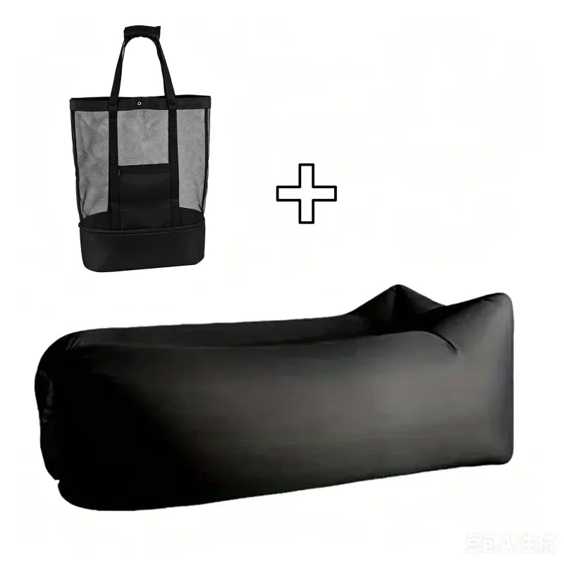 LUSQI Inflatable Lounger Air Sofa Extra Thick Foldable Couch For Outdoor Camping Beach Patio Quick Inflation Home Furniture from PriceLows™