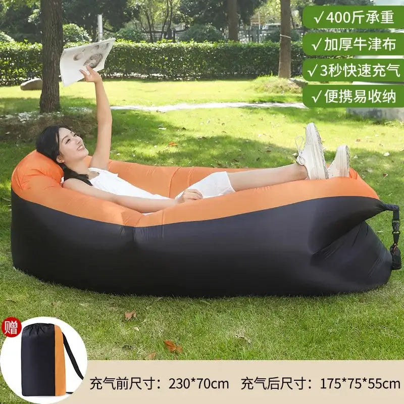 2026 HOT NEW Inflatable Lounger Air Sofa Extra Thick Foldable Couch For Outdoor Camping Beach Patio Quick Inflation Home from PriceLows™