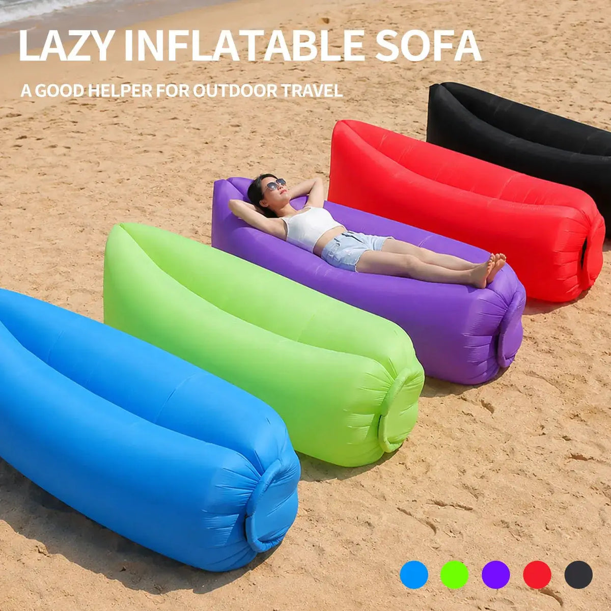 Inflatable Lounger | Lightweight Folding | PriceLows™