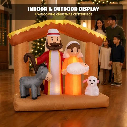 Inflatable Nativity Scene | 6 ft LED | PriceLows™