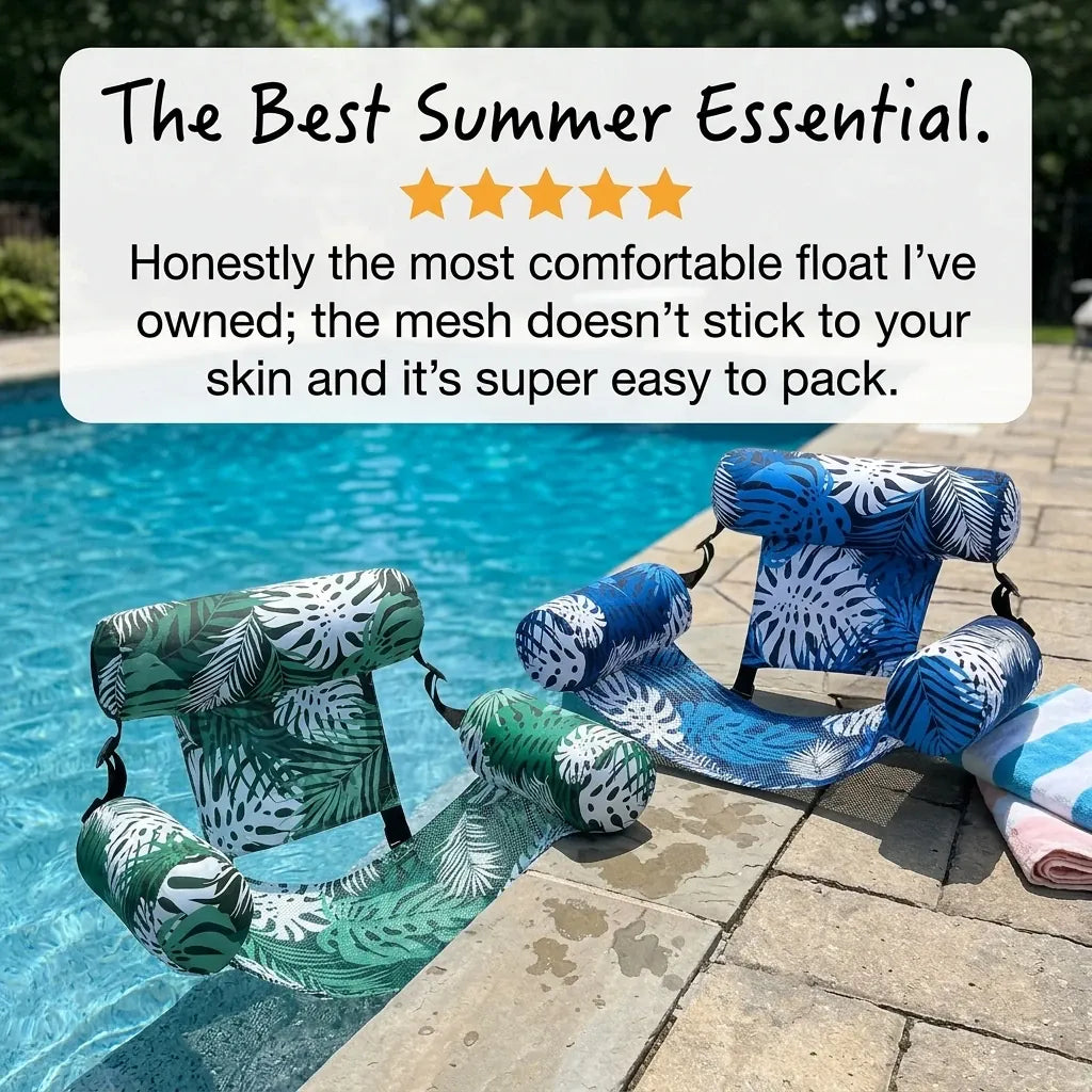 Inflatable Pool Lounger | Tropical Print | PriceLows™