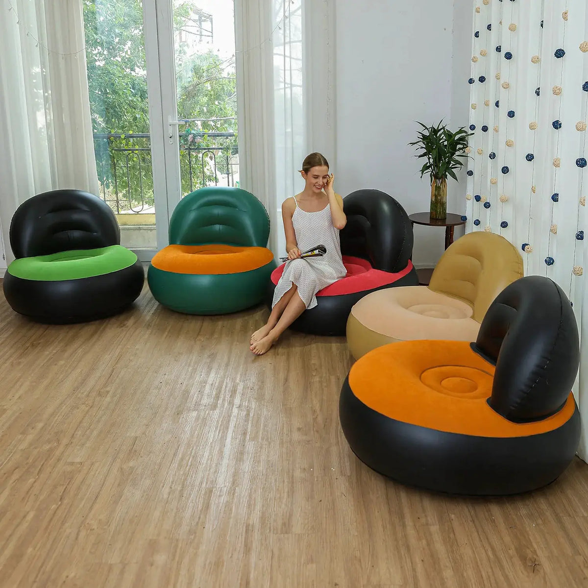 Inflatable Sofa | L-Shaped Design | PriceLows™