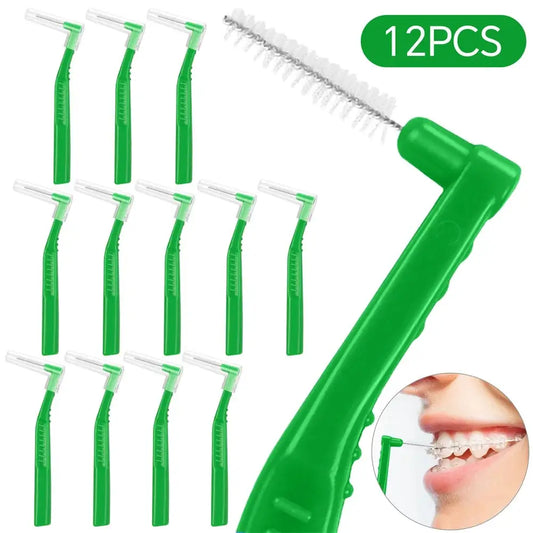 Interdental Brush | L Type 12 Pcs Pack | PriceLows™