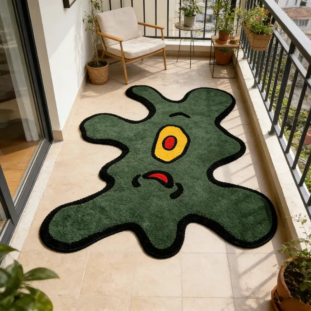Irregular Area Rug | Washable Fleece | PriceLows™