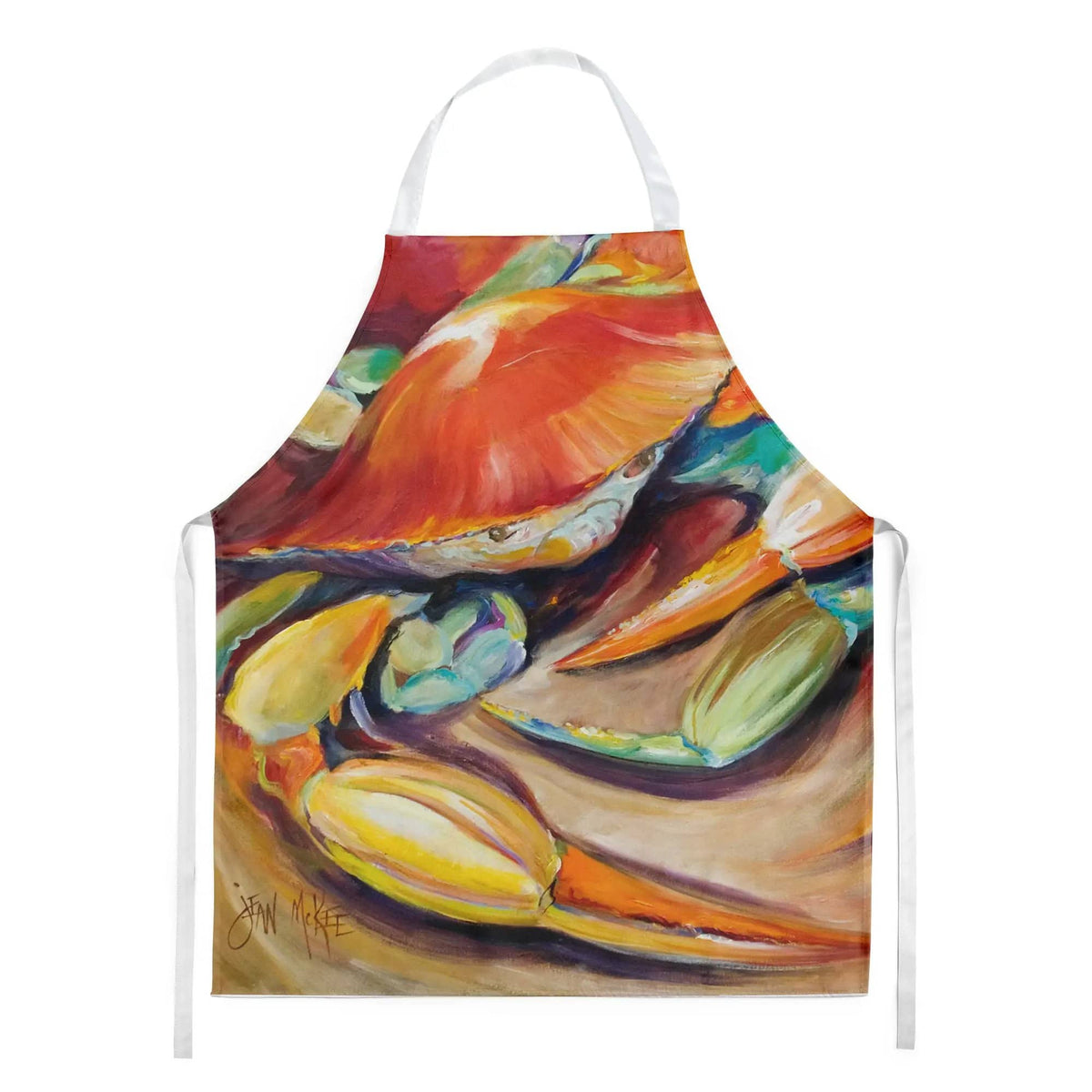 Kitchen Apron | Bib Style Unisex | 27"W x 30"H | 101 Crab