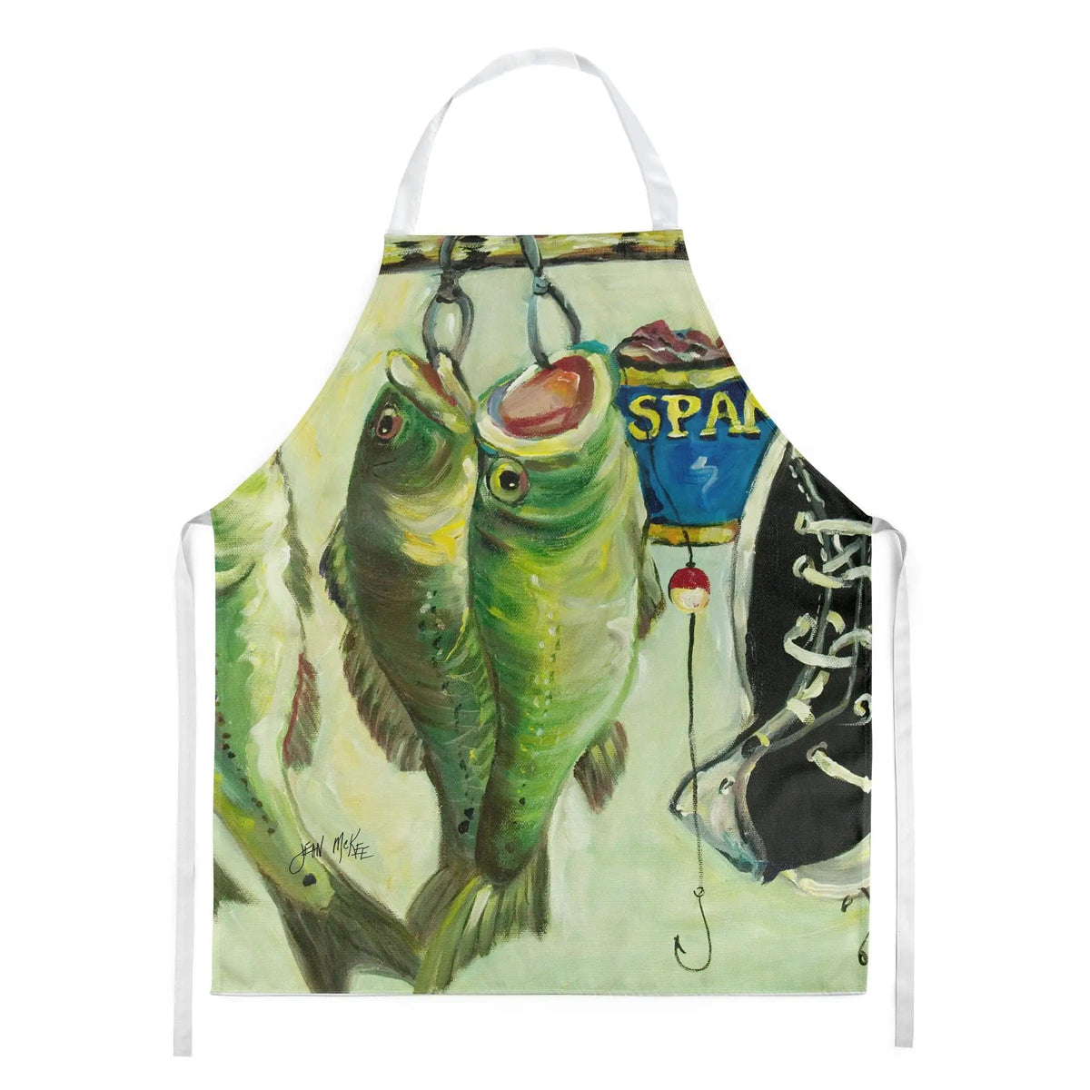 Kitchen Apron | Bib Style Unisex | 27"W x 30"H | Recession Food Bass and Spam
