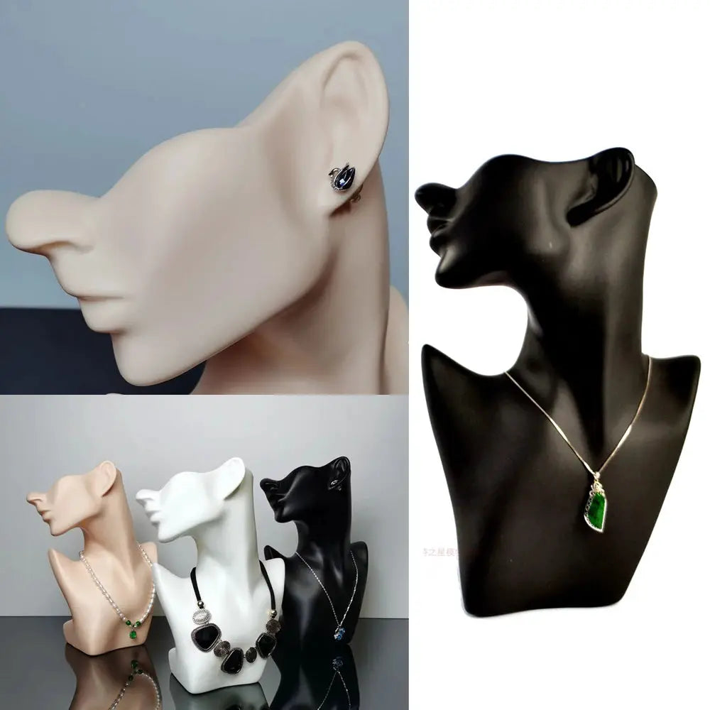 Jewelry Mannequin Bust | Integrated Earring Rack | PriceLows™