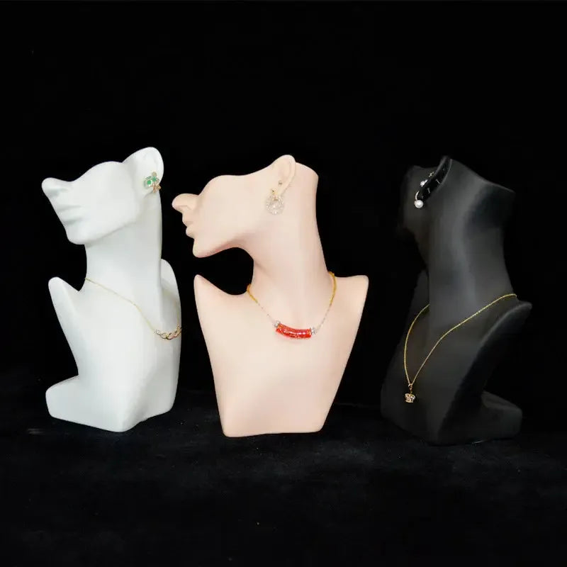 Jewelry Mannequin Bust | Integrated Earring Rack | PriceLows™