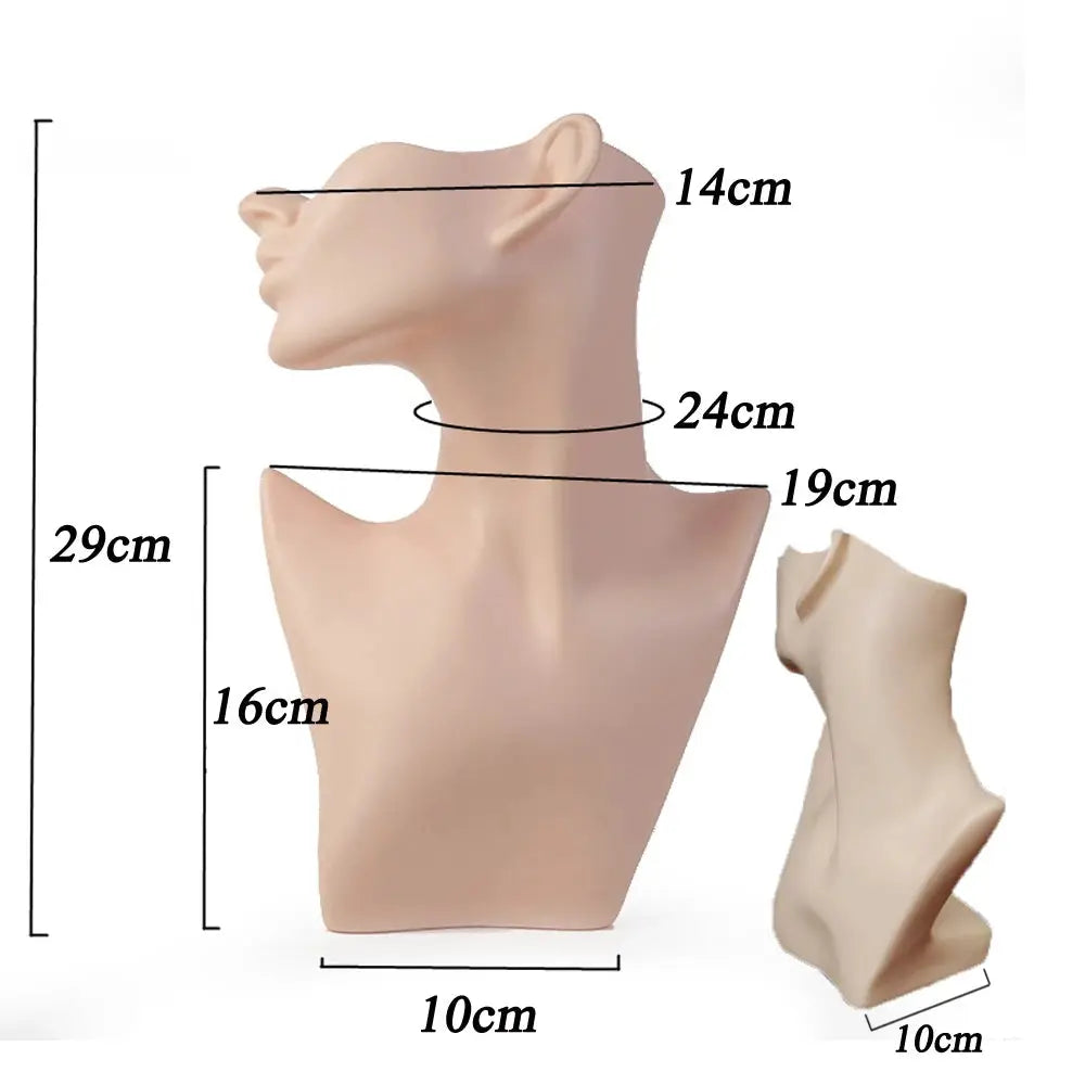 Jewelry Mannequin Bust | Integrated Earring Rack | PriceLows™