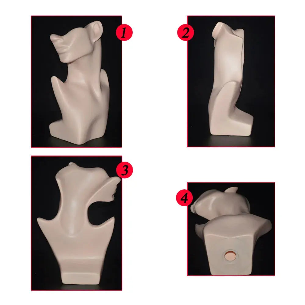 Jewelry Mannequin Bust | Integrated Earring Rack | PriceLows™