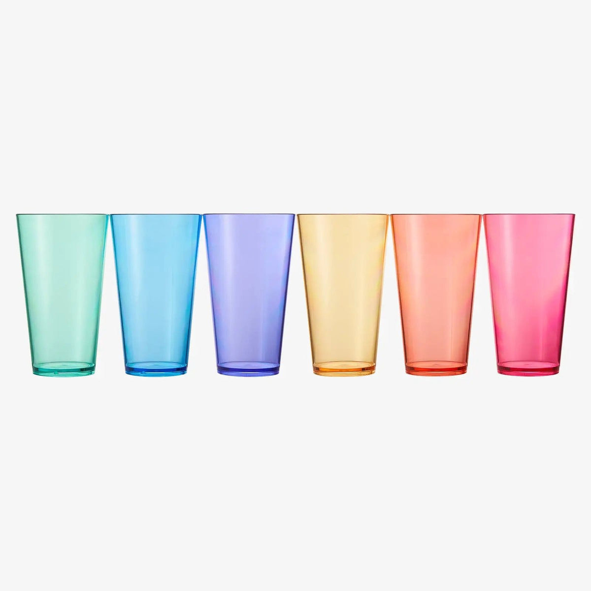 Madrid Acrylic Highball Glassware | 20 oz | Set of 6 | Acrylic