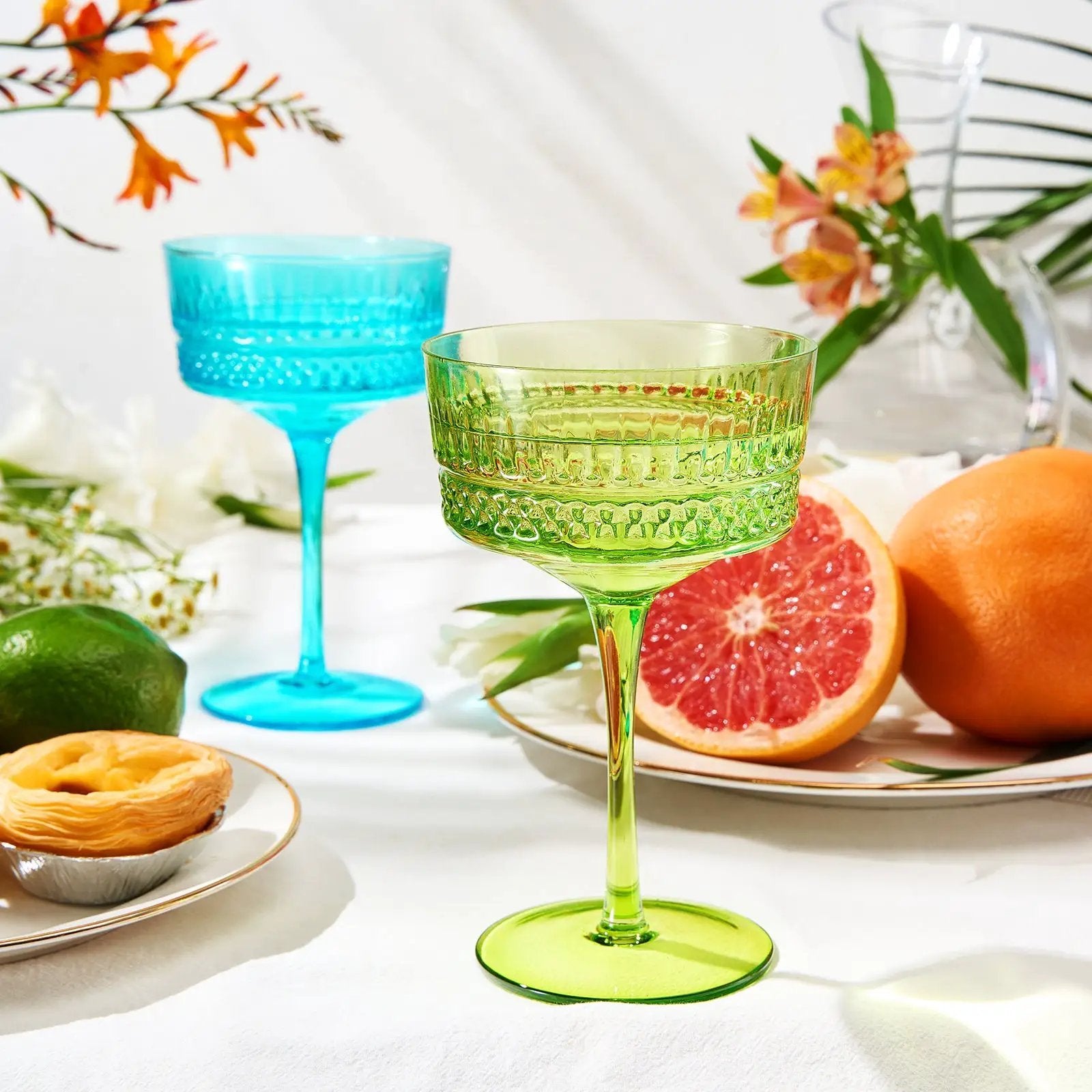 Duomo Champagne Coupe Cocktail Glassware, Set of 6 from PriceLows™