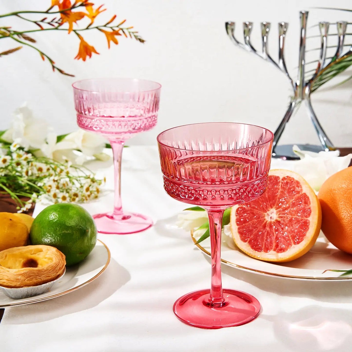 Duomo Champagne Coupe Cocktail Glassware, Set of 6 from PriceLows™