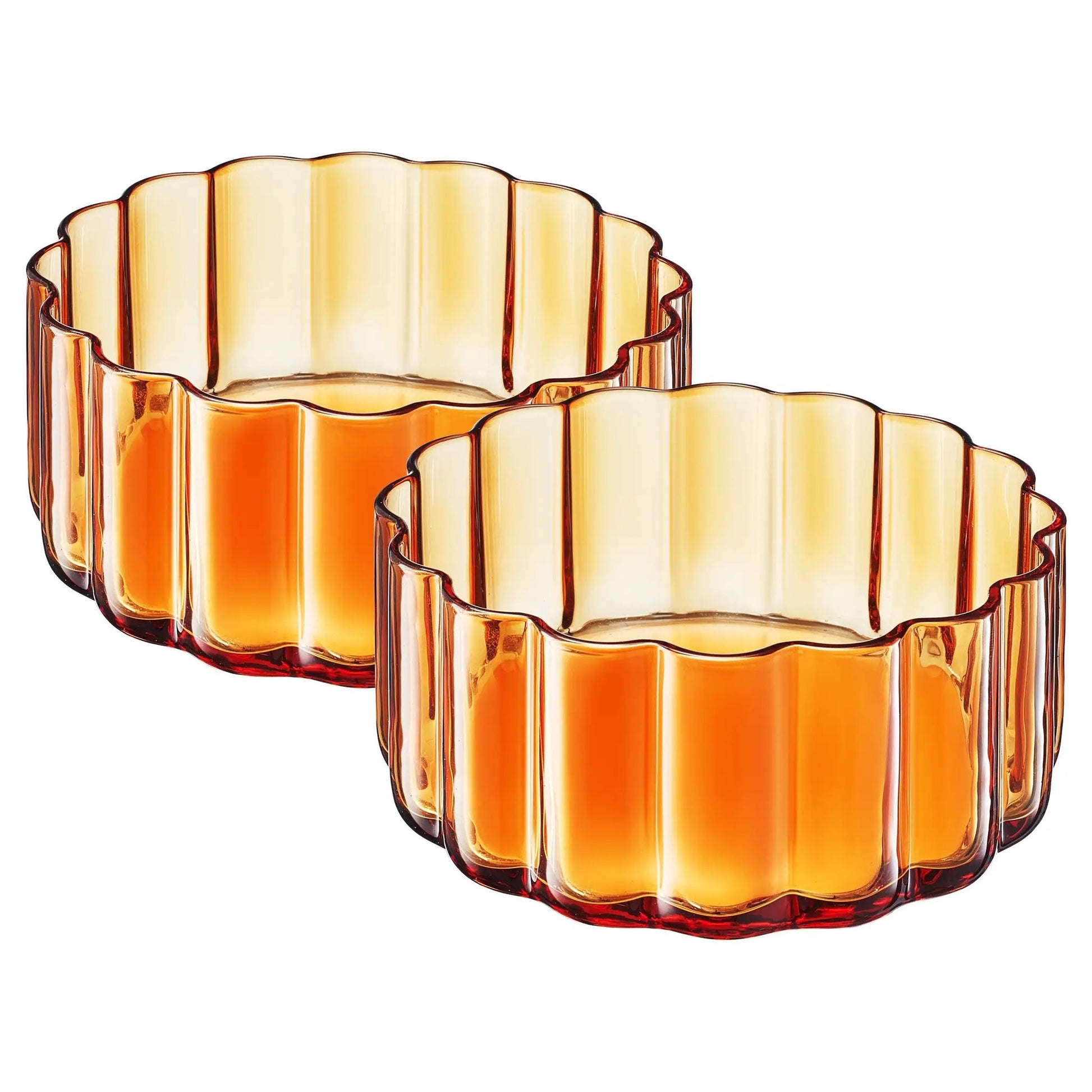 Flower Plate Glassware, Set of 2 from PriceLows™